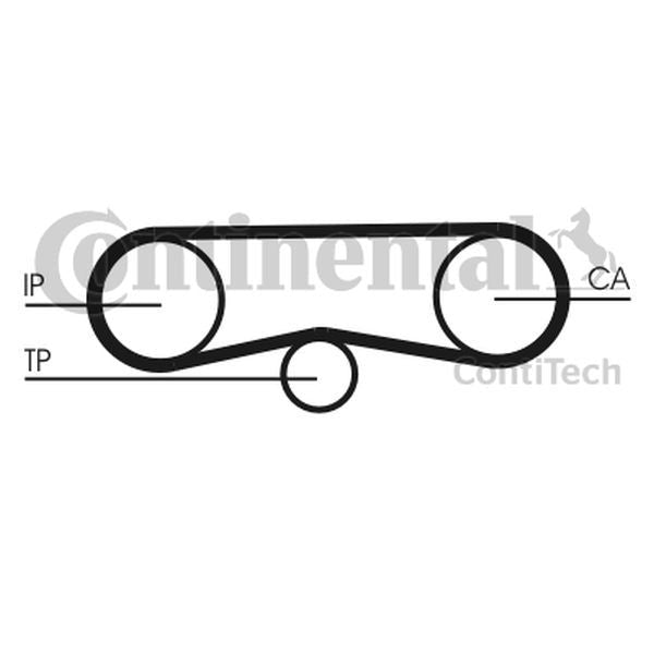 Pasek pompy wtryskowej VW 2,5TDI A4 6 97- ContiTech CT1018