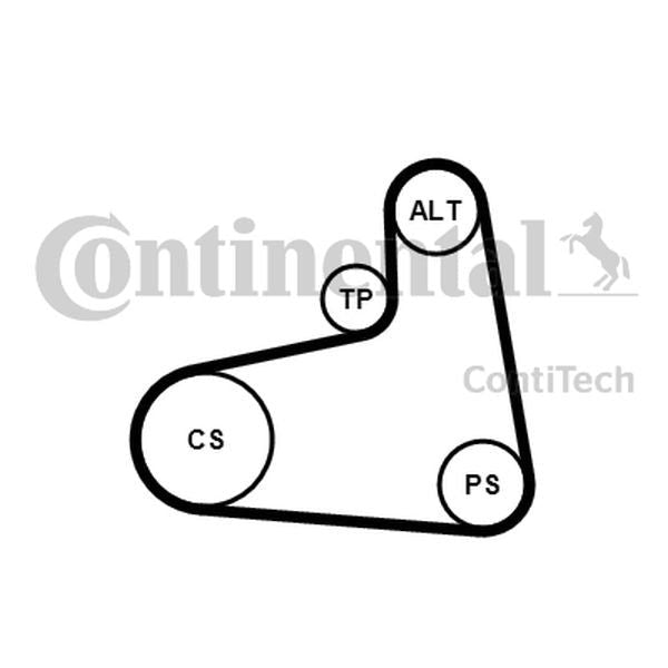 ZESTAW PASKA WIELOROWK. VW 1,9TDI/SDI ContiTech 6PK906K1