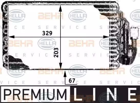 PAROWNIK KLIMATYZACJI BMW 5/7 Hella 8FV351210011