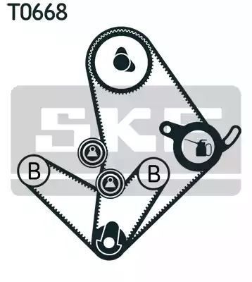 Zestaw rozrządu Mitsubishi 2,5D TD L300 PAJERO SKF VKMA95014