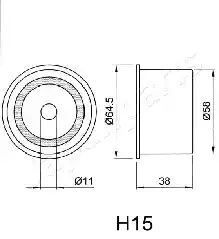 ROLKA PASKA ROZRZĄDU MITSUBISHI Japan Parts BEH15