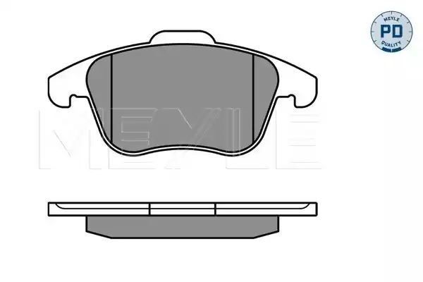KLOCKI HAMULCOWE PRZÓD VW TIGUAN 1,4TSI/2,0TDI/2,0TFSI MEYLE 0252433219/PD