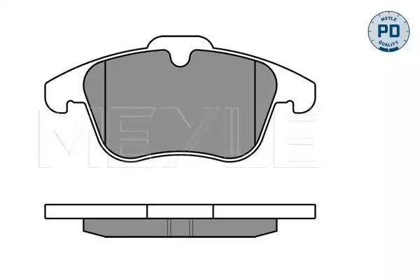 KLOCKI HAMULCOWE PRZÓD CITROEN C5 1,6-2,0B D 08- Z CZUJNIKIEM MEYLE 0252433218/PD