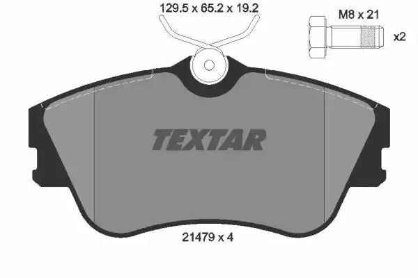 KLOCKI HAM. VW P. T4 09/90 15 Textar 2147902