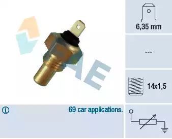 Czujnik temperatury wody Alfa Romeo 1,4-1,8B -97 FAE 31460