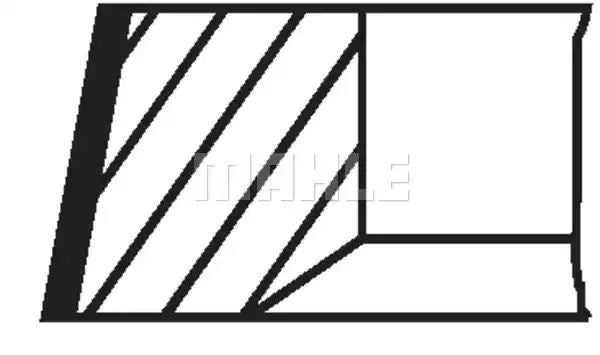 PIERŚCIENIE TŁOKOWE RENAULT MASTER 2,5 06- Mahle Original 02213N0