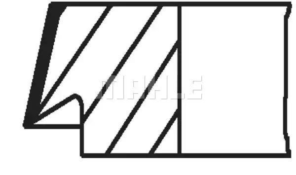 PIERŚCIENIE TŁOKOWE PEUGEOT 2,2HDI 86,00 STD Mahle Original 013RS001140N0