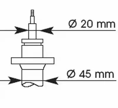 AMORTYZATOR BMW P. 3 (E30) 1.6-2.4D 09.82-12.90 LE/PR KYB 663500
