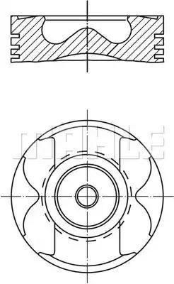 TŁOK DB OM611-613 88,01 STD Mahle Original 45700