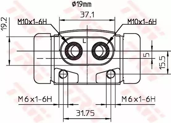 CYLINDEREK HAM. HYUNDAI ACCENT/LANTRA/SONATA 90-00 LE TRW BWD292