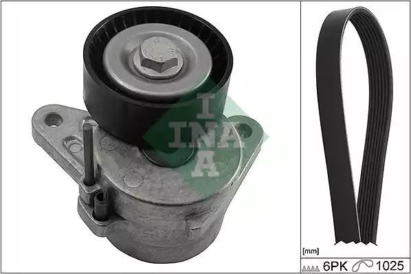 ZESTAW PASKA WIELOROWK. VW 1,6TDI-2,0TDI INA 529016710