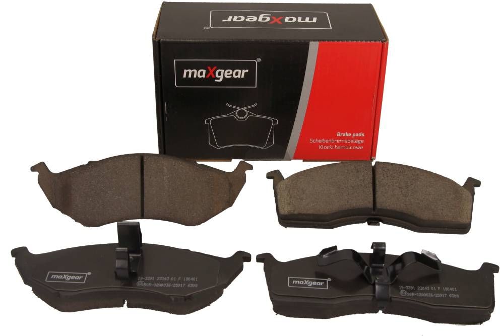 KLOCKI HAMULCOWE PRZÓD CHRYSLER NEON VOYAGER 1,6-3,8 95-06 MaXgear 19-3391