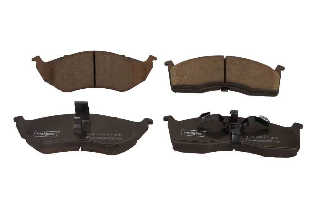 KLOCKI HAMULCOWE PRZÓD CHRYSLER NEON VOYAGER 1,6-3,8 95-06 MaXgear 19-3391
