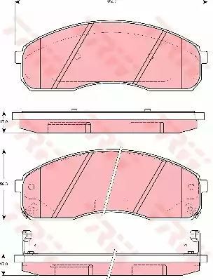 Klocki hamulcowe przód KIA CARNIVAL TRW GDB3301