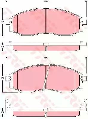 Klocki hamulcowe przód Nissan NAVARA TRW GDB3340