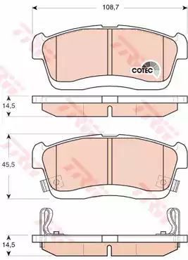 Klocki hamulcowe przód Suzuki IGNIS TRW GDB3430