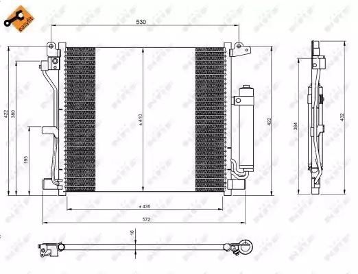 Chłodnica skraplacz klimatyzacji Nissan JUKE 10- NRF 350226