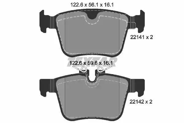 Klocki hamulcowe tył Volvo S90 V90 XC90 2,0 14- Textar 2214101