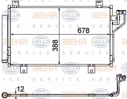 SKRAPLACZ KLIMATYZACJI MAZDA 6 2.0,2.5 Hella 8FC351344604