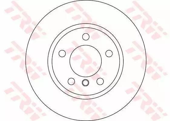 Tarcza hamulcowa przód BMW E87 04- TRW DF4449