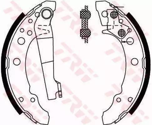 SZCZĘKI HAM. VW GOLF/JETTA/LUPO/PASSAT/POLO 74-05 TRW GS8166