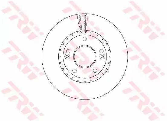 Tarcza hamulcowa przód Hyundai ELANTRA 1,6 CRDI 11- 280x23 TRW DF6628