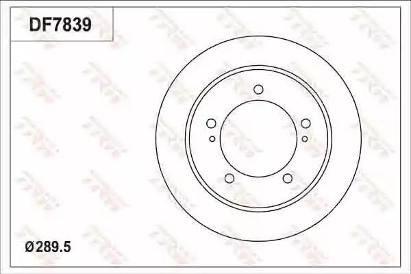Tarcza hamulcowa przód Suzuki JIMNY 98- TRW DF7839