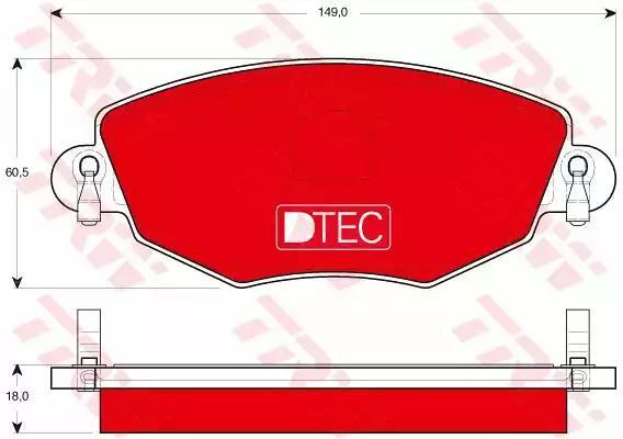 Klocki hamulcowe przód Ford MONDEO 00- TRW GDB1434DTE