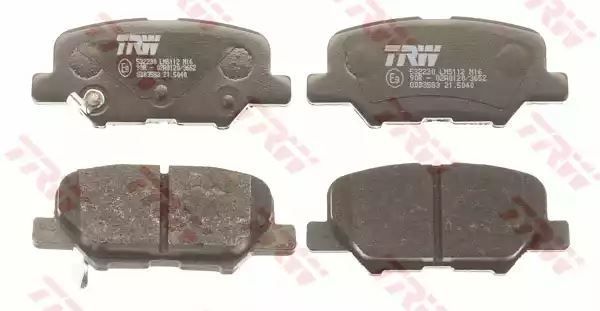 Klocki hamulcowe tył Peugeot 4008 12- ASX OUTLANDER 12- TRW GDB3583