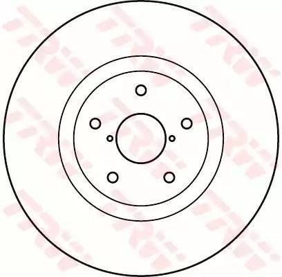 Tarcza hamulcowa przód Subaru IMPREZA 01- WRX STI TRW DF4949S