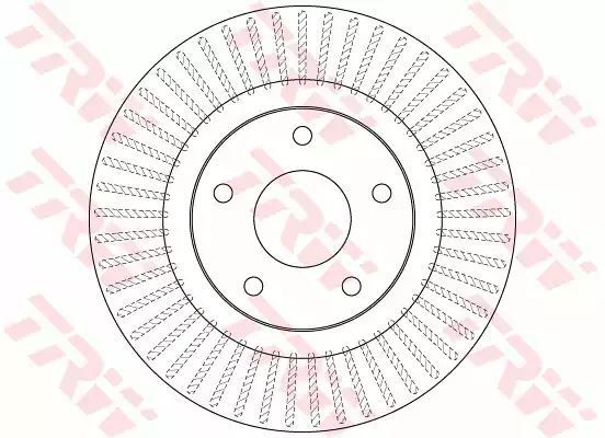 Tarcza hamulcowa przód Nissan JUKE 1,6 10- 296X26 5 OTWORÓW TRW DF6533