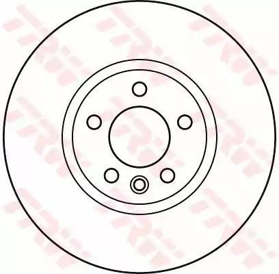Tarcza hamulcowa przód CC GOLF PASSAT 08- 340X32,6 5 OTWORÓW TRW DF6124S