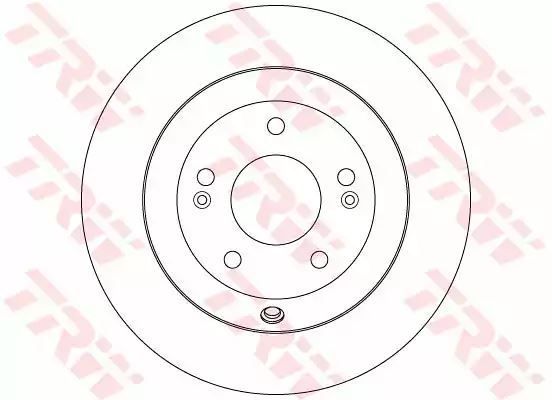 Tarcza hamulcowa tył KIA SORENTO 2,4 16V 2,2CRDI 09- TRW DF7996