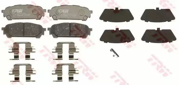 Klocki hamulcowe tył Subaru FORESTER TRW GDB3395