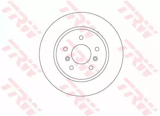 Tarcza hamulcowa tył Nissan QASHQAI 1,2-2,0 13- 289x13 TRW DF6787