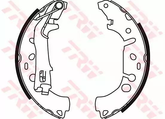 SZCZĘKI HAM. FIAT GRANDE PUNTO/LINEA/QUBO 0,9-1,4 05- TRW GS8719