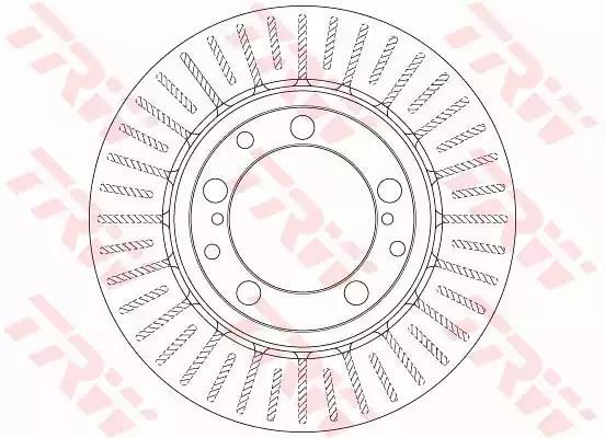 Tarcza hamulcowa tył Porsche 911 944 968 85-95 TRW DF6336