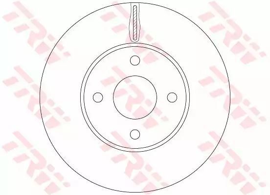 Tarcza hamulcowa przód Ford FIESTA ST150 05-08 TRW DF6520