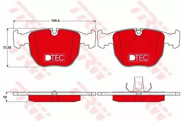 Klocki hamulcowe przód BMW E39 11 95- TRW GDB1261DTE