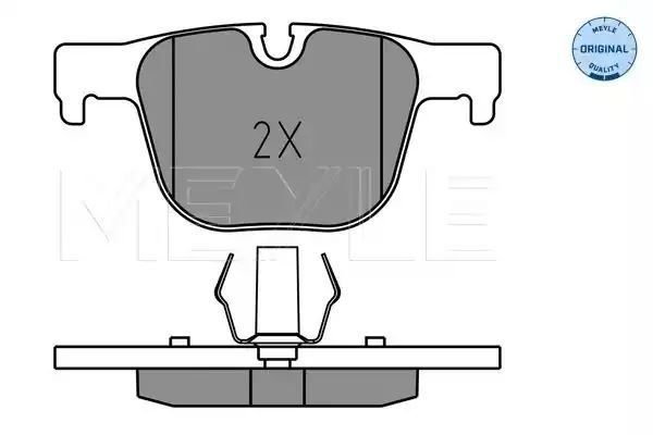 KLOCKI HAMULCOWE TYŁ BMW 3 4 11- MEYLE 252551417