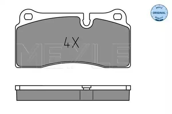 KLOCKI HAMULCOWE TYŁ AUDI Q7 R8 3,0-6,0 TDI QUATTRO 06-15 MEYLE 252426118
