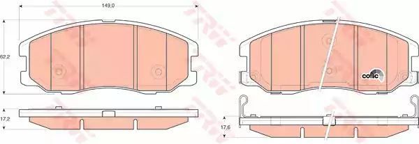 Klocki hamulcowe przód Opel ANTARA TRW GDB1715