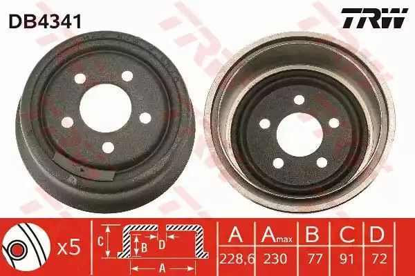BĘBEN HAM. JEEP T. CHEROKEE/WRANGLER 2,1-4,0 84-07 TRW DB4341