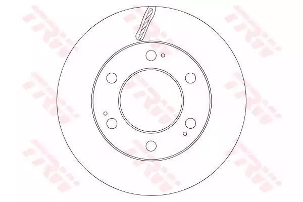 TARCZA HAM. SSANGYONG P. REXTON 2,9TD/3,2 4X4 04- TRW DF6882