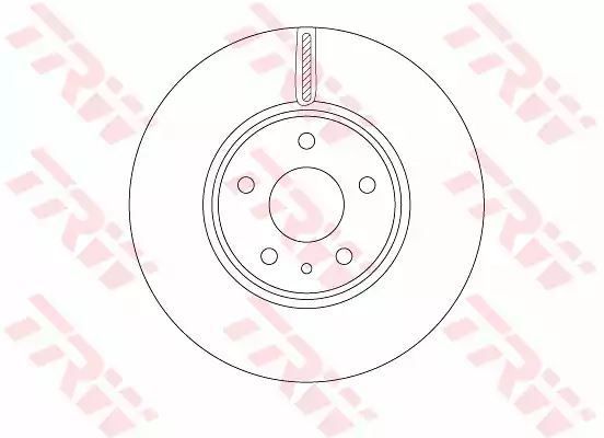 Tarcza hamulcowa przód Ford MONDEO 1,5-2,0 TDCI 14- 300x28 TRW DF6811