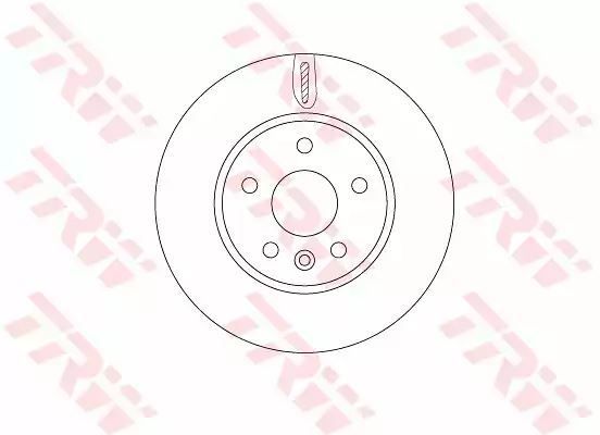 Tarcza hamulcowa przód Opel ASTRA K 1,0-1,6 15- 276x26 TRW DF6819