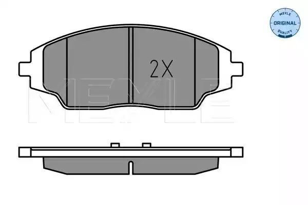 KLOCKI HAMULCOWE PRZÓD CHEVROLET AVEO 1,2-1,6 11- MEYLE 252572218