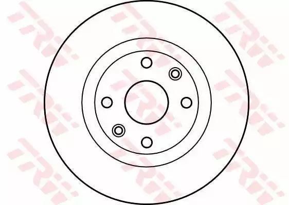 Tarcza hamulcowa przód Renault KANGOO TRW DF2586