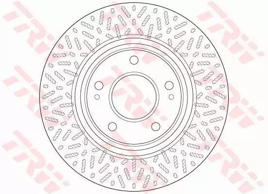 Tarcza hamulcowa przód Mitsubishi GRANDIS 04- TRW DF6259