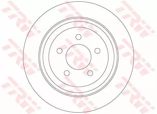 Tarcza hamulcowa tył Dodge NITRO 2.8CRD 3,7-4,0 4WD 06- TRW DF6341